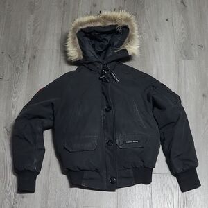 Canada Goose Black Jacket with Fur Hood